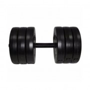 Гантель складальна композитна в пластиковій оболонці Rock pro 15,5 кг NE-PL-G-015