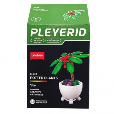Детский конструктор Цветы в горшке Potted Plants SLUBAN M38-B1075E