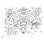 Килимок вивчай-малюй-стирай