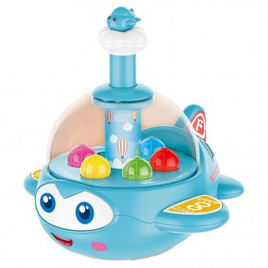 Дитяча дзиґа "Літак" Limo Toy BM1201, 16 см