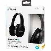 Навушники Crossfire 2 GP Gelius HP-007i, Bluetooth 5.3 USB, Type-C, Aux 3,5 мм, чорний