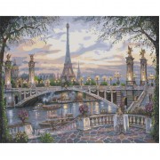 Картина по номерам Идейка Городской пейзаж Удивительный Париж 40х50см KHO1148