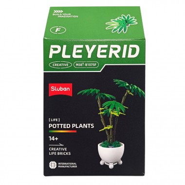 Детский конструктор Цветы в горшке Potted Plants SLUBAN M38-B1075F