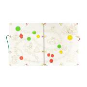 Детская развивающая доска складная. Бизиборд D001 с подсветкой