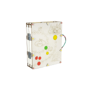 Детская развивающая доска складная. Бизиборд D001 с подсветкой