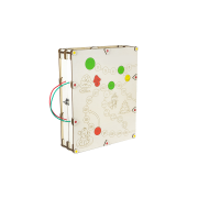 Детская развивающая доска складная. Бизиборд D001 с подсветкой