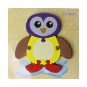 Деревянная игрушка Пазлы MD 2453 (Пингвин)