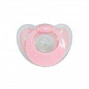 Дитяча силіконова пустушка MGZ-0517(Pink) кругла