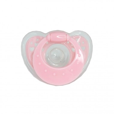 Дитяча силіконова пустушка MGZ-0517(Pink) кругла