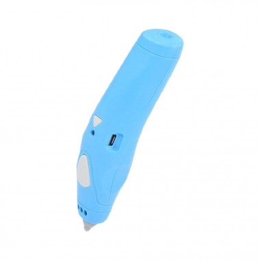 3D ручка K9920, 15,5см, тип філомента-PCL, на акумуляторі, USB-шнур Синій