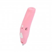 3D ручка K9920, 15,5см, тип филомента-PCL, на аккумуляторе, USB-шнур Розовый