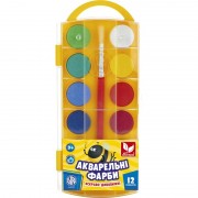 Краски акварельные 83216905-UA 12 цветов с кисточкой