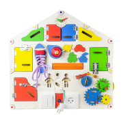Детская развивающая доска дом D004  с подсветкой