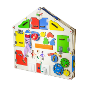 Детская развивающая доска дом D004  с подсветкой