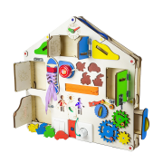 Детская развивающая доска дом D004  с подсветкой