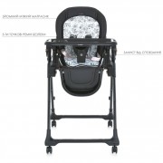 Стілець для годування ME 1037-B CRYSTAL Black Gold до 15 кг