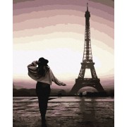 Картина по номерам. Rainbow Art Прогулка по Парижу GX39384-RA