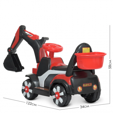 Трактор Bambi M 4617L-3 Красный 2 в 1