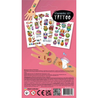 301102 Набор детских временных татуировок «Сладкие мечты»