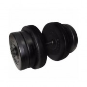 Гантель складальна композитна в пластиковій оболонці Rock pro 20,5 кг NE-PL-G-020