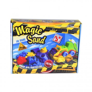 Набор для творчестваMagic sand Трактор Strateg 51201, 5 формочек