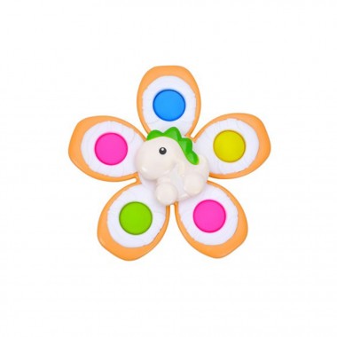 Детская погремушка-спинер с мягкими кнопками Динозавр GZ-05-1