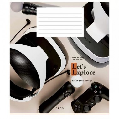 Тетрадь ученическая "Let's explore" 024-3222K-2 в клетку на 24 листа