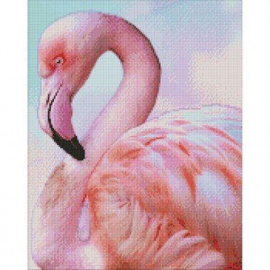 Алмазная мозаика "Розовый фламинго" ©Ira Volkova AMO7470 Идейка 40х50 см