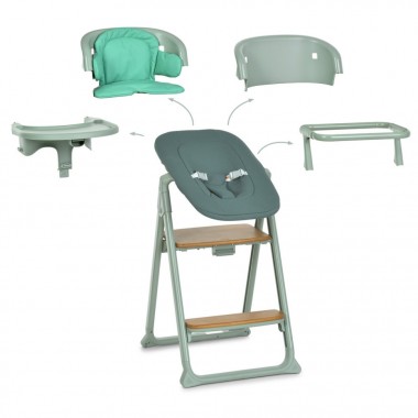 Детский стульчик для кормления 4 в 1 GROWEE ME 1222 Sage Green Детский стульчик для кормления 4 в 1 GROWEE ME 1222 Sage Green