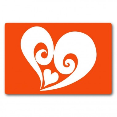 Трафарет для био-тату Сердечко c053-15*20см, размер 15х20 см