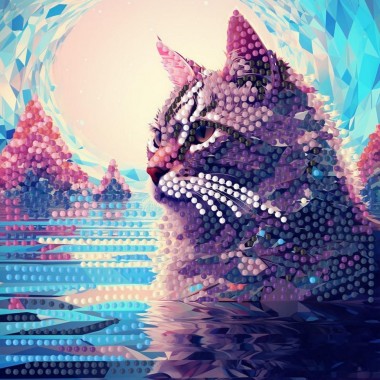 Алмазная мозаика "Гордость" ZAV1818-26, 18х18 см