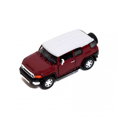 Детская железная машинка TOYOTA FJ CRUISER КТ5343, инерционная (Красный)