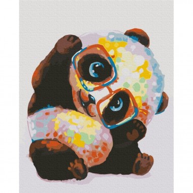 Картина по номерам Радужная панда BS52172, 40x50 см