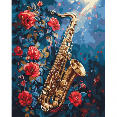 Картина по номерам Цветочный джаз BS54043, 40x50 см
