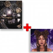 Набір картин за номерами 2 в 1 Ідейка