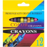 Восковые карандаши 12 цветов CRAYONS 2688A