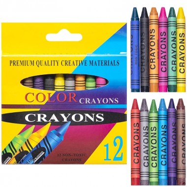 Восковые карандаши 12 цветов CRAYONS 2688A                                                          