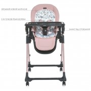Стілець для годування ME 1037-B CRYSTAL Rose Gold до 15 кг