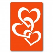Трафарет для био-тату Сердечко c054-15*20см, размер 15х20 см