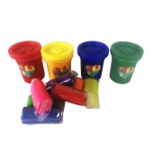 Набор креативного творчества пальчиковые краски 4 баночки + тесто для лепки Danko Toys PK-03-01