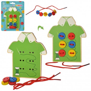 Развивающая игрушка Шнуровка Tree Toys MD 0905 деревянная