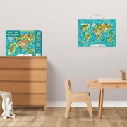 Детская магнитная карта мира животных 200267, 36 элементов