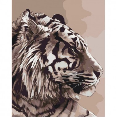 Картина по номерам Идейка Животные, птицы Амурский тигр 40*50см 40*50см KHO2496