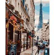 Картина по номерам. Brushme Париж из-за угла GX30083, 40х50 см