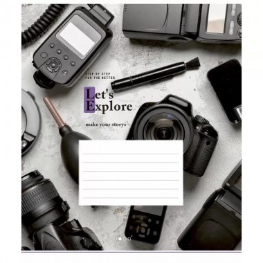 Тетрадь ученическая "Let's explore" 024-3222K-4 в клетку на 24 листа