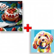 Набір картин за номерами 2 в 1 Ідейка