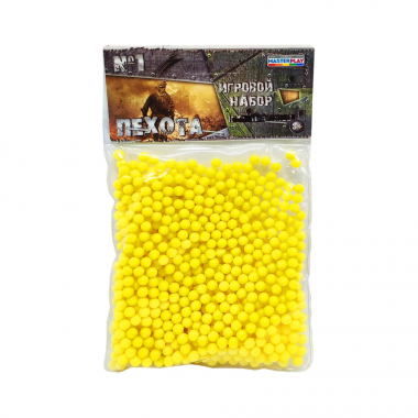 Пластиковые пульки для детского оружия Colorplast 1-152 6 мм 1000 шт