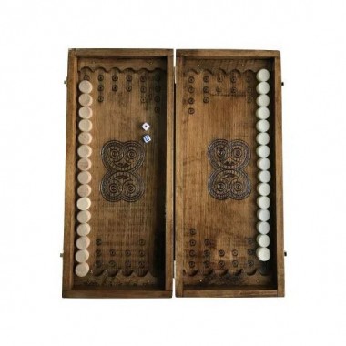 Нарды деревянные ручной работы Backgammon 2 NR– 4540, 16 светлых, 16 темных