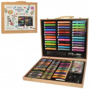 Дитячий набір для творчості MK 2455 в дерев'яній валізі