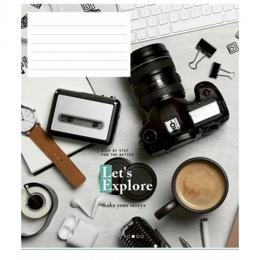 Тетрадь ученическая "Let's explore" 024-3222K-5 в клетку на 24 листа